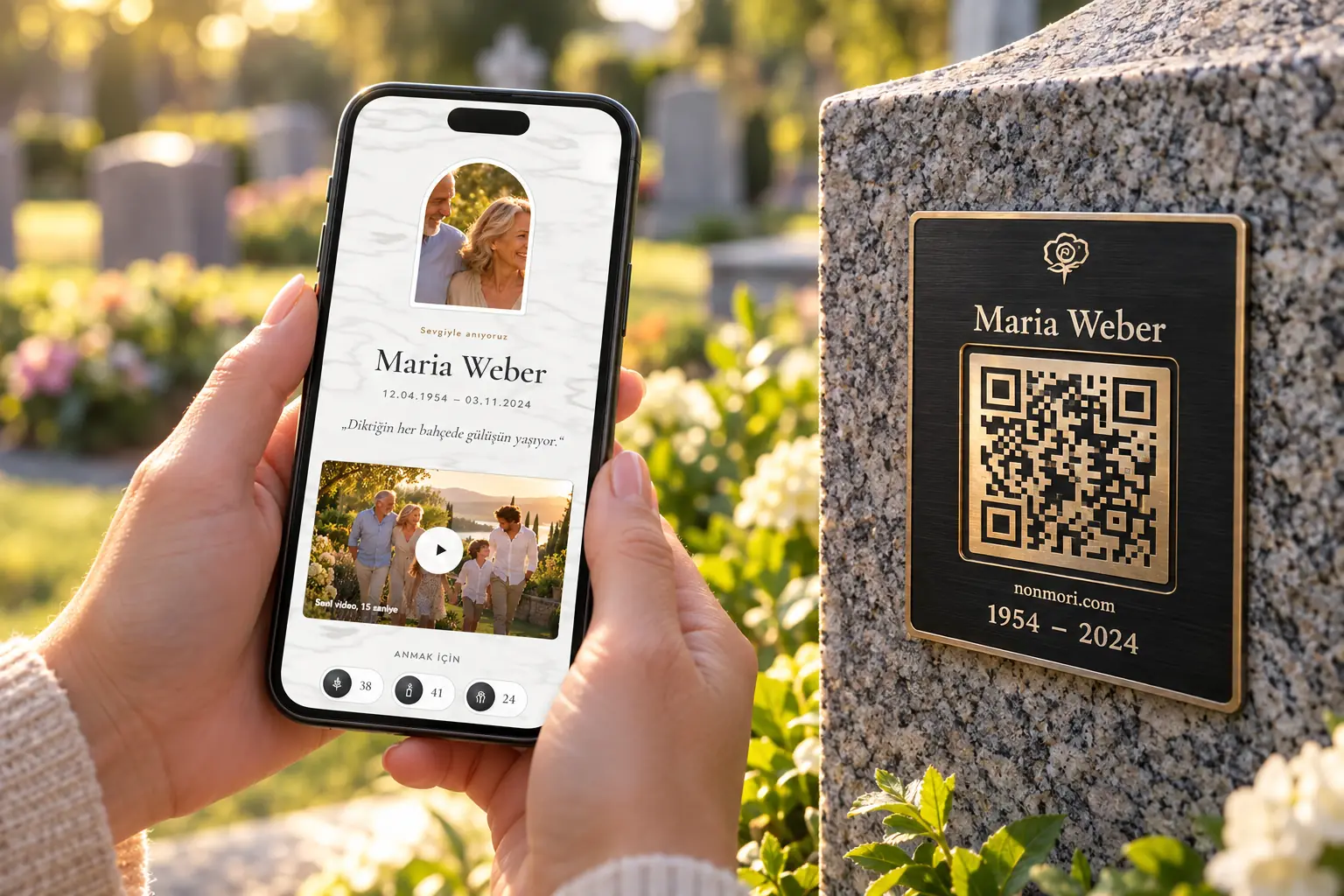 Scan at the grave